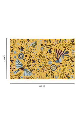 Tapete Amarelo - 45 x 75 cm