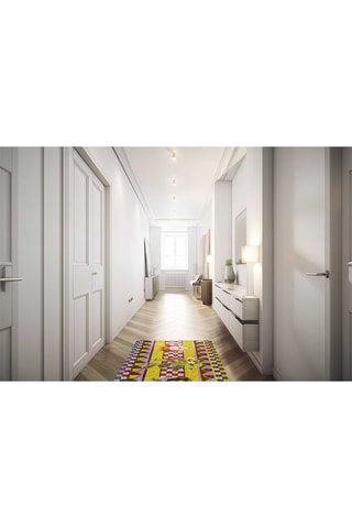 Tapete Laranja e azul-celeste - 45 x 75 cm