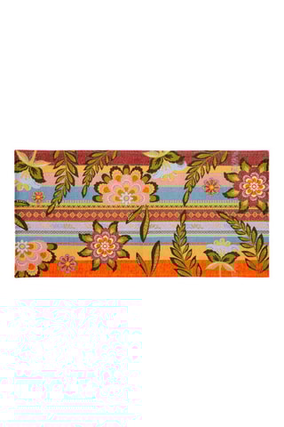 Tapete Amarelo e bordô - 55 x 110 cm