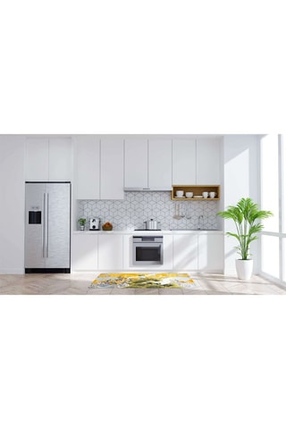 Tapete de passagem - Amarelo e azul-celeste - 55 x 110 cm