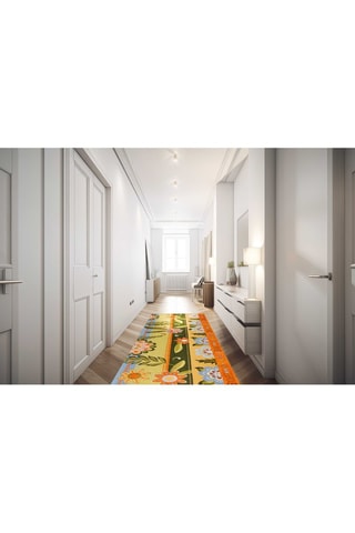 Tapete Amarelo e verde-escuro - 55 x 180 cm