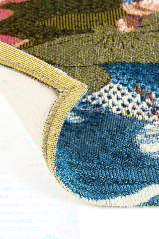 Tapete Azul-cobato e branco - 55 x 180 cm