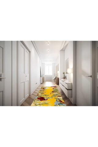 Tapete de passagem - Amarela e verde - 55 x 180 cm