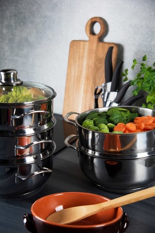 4 cestos vapor 2,8 l - 20 cm