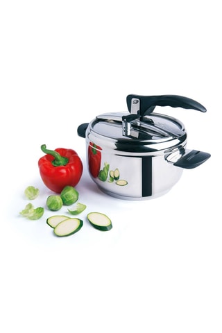 Panela de pressão em aço inoxidável - 20 cm - 3.5 l