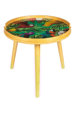 Mesa de centro em bambu - 48 x 44 cm