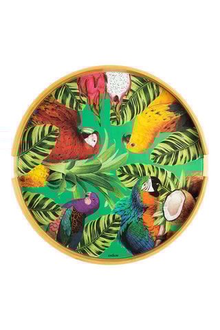 Mesa de centro em bambu - 48 x 44 cm