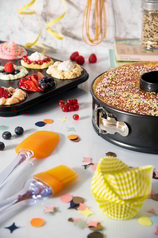 Forma revestimento antiaderente 6 muffins