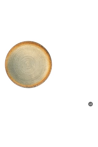 6 pratos de sobremesa em cerâmica Demetra - 20 cm