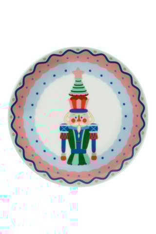 6 pratos para aperitivos em porcelana Xmas Sweet - 15 cm