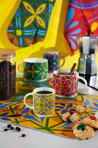 4 canecas em Bone China Puebla 29 cl