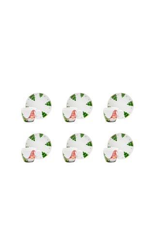 Serviço de café em porcelana de Gnomo Friends - 6 pessoas