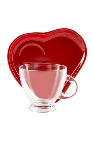 Serviço de café Heart 2 pessoas