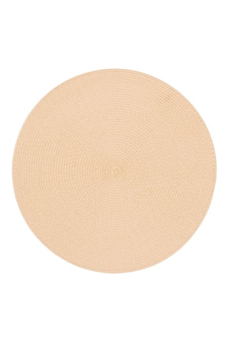 6 individuais de mesa Round Creme