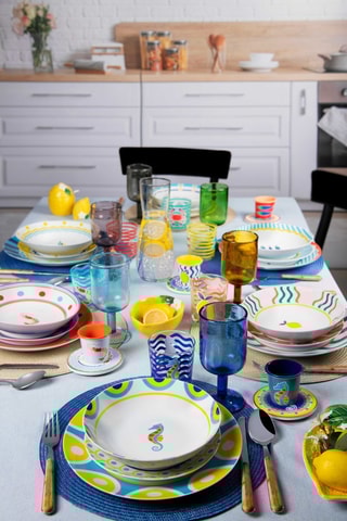 6 individuais de mesa redondos Azz 36 cm