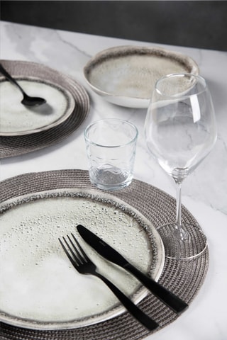 6 individuais de mesa Cinzento - 36 cm