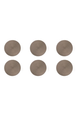 6 individuais de mesa Cinzento - 36 cm