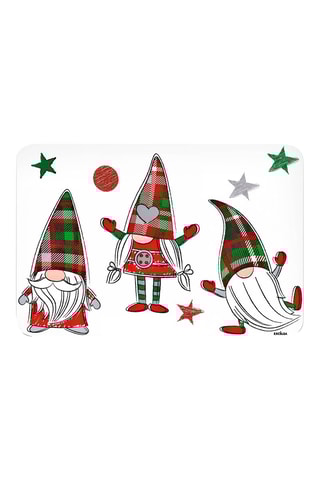6 individuais de mesa Tartan Gnome 43 x 28,5 cm