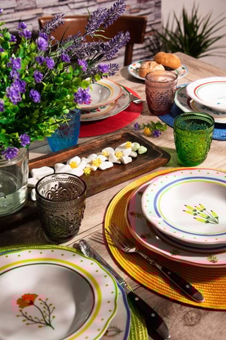 Faqueiro England Cottage em aço inoxidável - 24 peças