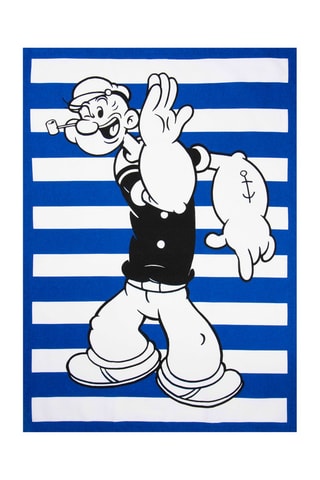 Pano Popeye Azul e branco