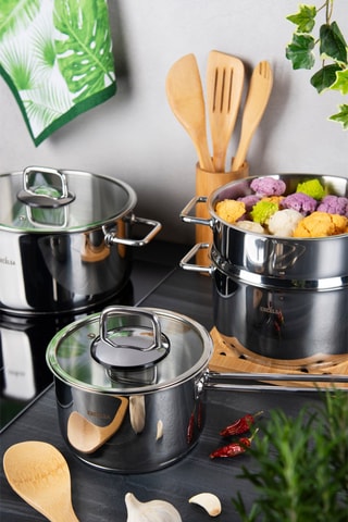 Trem de cozinha em aço inoxidável Le Grand Chef - 10 peças