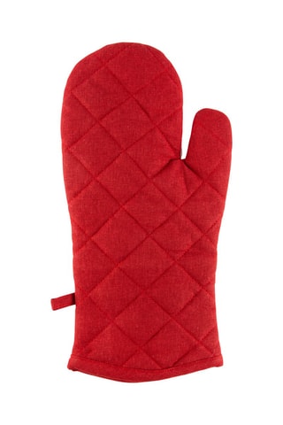 Luva de cozinha Branco, vermelho e cinzento