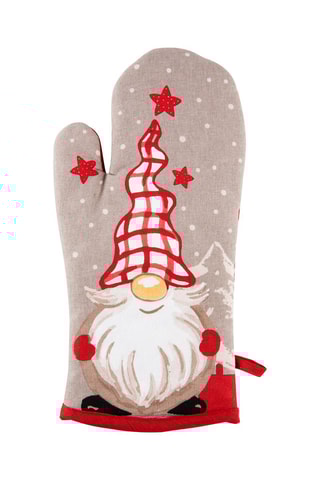 Luva de cozinha Vermelho, branco e cinzento