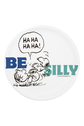 6 pratos para pizza em porcelana Snoopy e os Peanuts - 30,5 x 30,5 x 2 cm