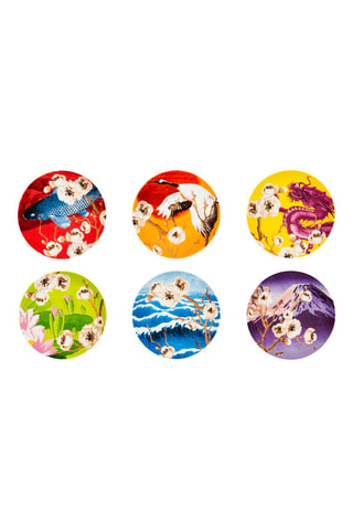 6 pratos aperitivo em porcelana Fuji - 15 cm