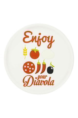 6 pratos para pizza em porcelana Enjoyable - 31 cm