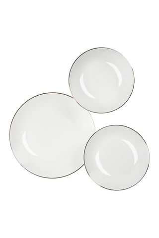 Serviço de porcelana Gold 18 peças
