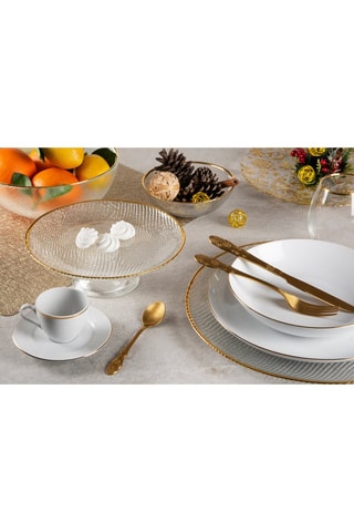 Serviço de porcelana Gold 18 peças
