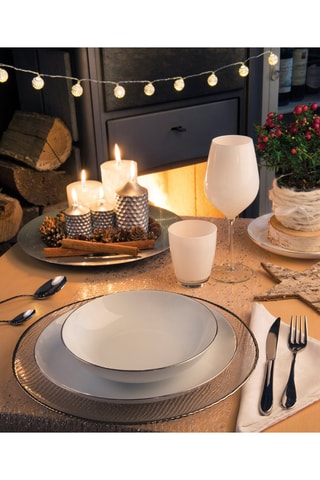 Serviço de porcelana Platinum 18 peças