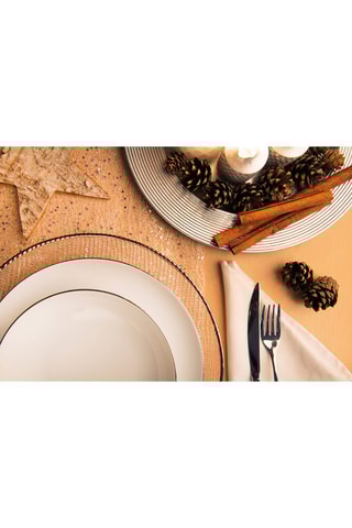 Serviço de porcelana Platinum 18 peças