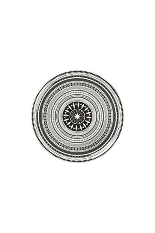 6 pratos para piza em porcelana Etnico 31 cm