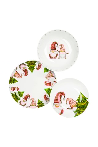 Serviço de porcelana Gnome Friends 12 peças