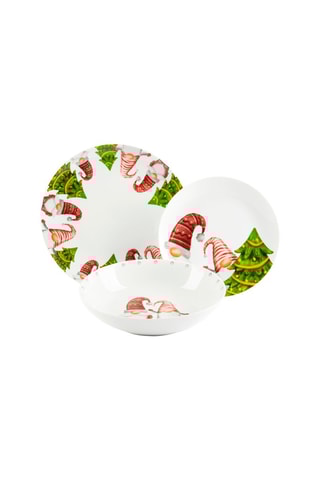 Serviço de porcelana Gnome Friends 12 peças