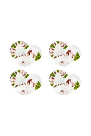 Serviço de porcelana Gnome Friends 12 peças