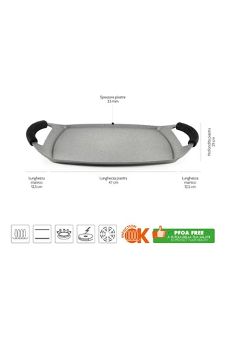 Placa com pegas de silicone Gril Forn-Ok  - 47 x 29 cm