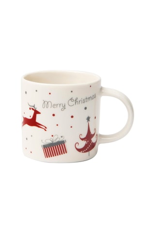 4 chávenas de café em porcelana New Bone China - Merry Christmas - 10 cl