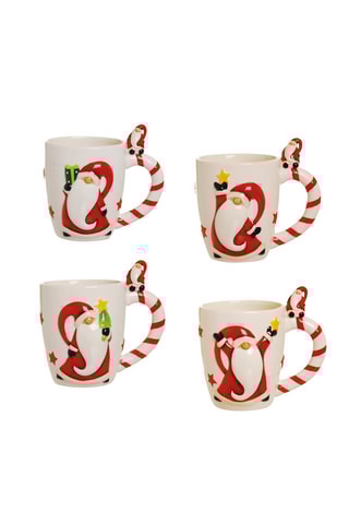 4 chávenas em cerâmica Xmas  26 cl