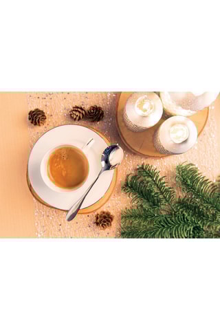 6 chávenas de café em porcelana Platinum - 10 cl