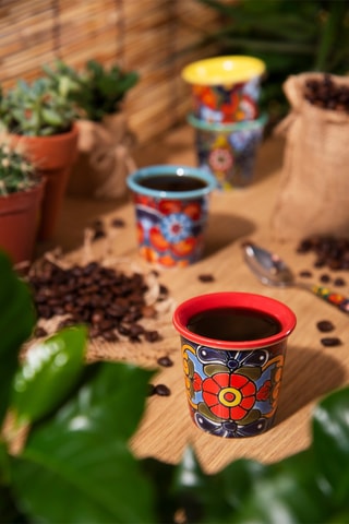 4 chávenas de café em Bone China 10 cl