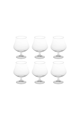 6 copos com pé Calici Cognac 63 cl