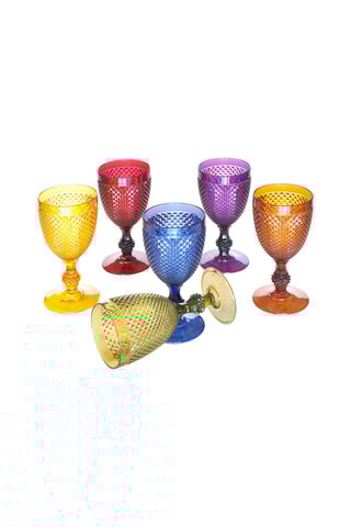 6 copos de pé Diamond    39 cl