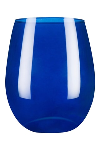 6 copos em vidro soprado Cobalto 39 cl