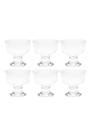 6 taças para sobremesa Malibu em vidro - 29 cl