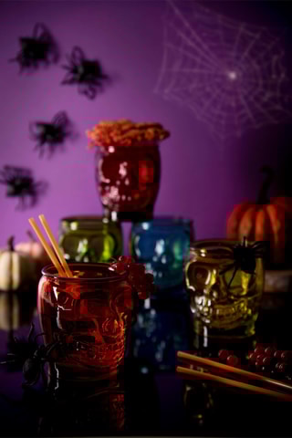 6 copos Calavera 40 cl