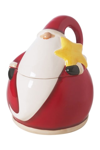 Caixa para bolachas Pai Natal em cerâmica