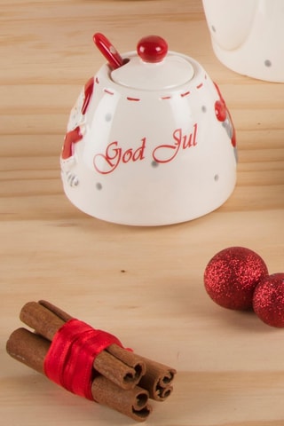 Açucareiro em cerâmica Santa Klaus Style